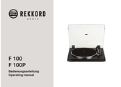 REKKORD AUDIO F 100P Operating Manual