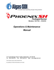 Algas SDI SH200 Operation & Maintenance Manual
