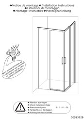 Kinedo Smart Design PA90160BBVED Installation Instructions Manual