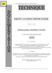 Bonnet A 041 H 10 Operating Instructions Manual
