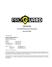 evertz PROGUARD Quick Start Manual