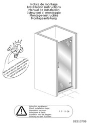 Kinedo PA1780CTNEG Installation Instructions Manual