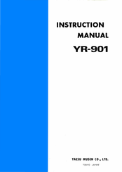 Yaesu VR-901 Instruction Manual