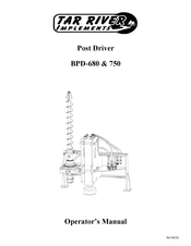 Tar River BPD-750 Operator's Manual