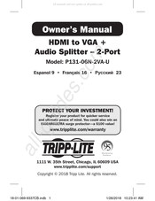 Tripp Lite P131-06N-2VA-U Owner's Manual