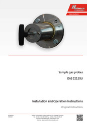 Bühler technologies GAS 222.35U Installation & Operation Instructions