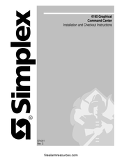 Simplex 4190 Installation And Instructions Manual
