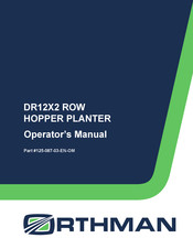 Orthman 125-087-02-EN-OM Operator's Manual