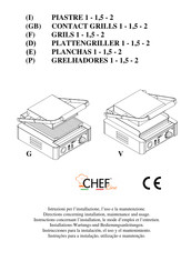 CHEFOOK CHEFline CONTACT GRILL 1 Installation, Maintenance And Usage