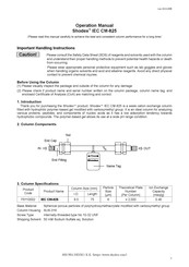 Shodex IEC CM-825 Operation Manual