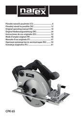 Narex CPK 65 Original Operating Manual