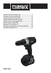 Narex CSV 13-2 Original Operating Manual