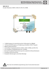 Wisi OE 01 Operating Manual