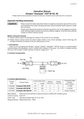 Shodex Asahipak ODP-50 6D Operation Manual