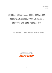 ARTRAY ARTCAM-407UV-WOM Series Instruction Booklet