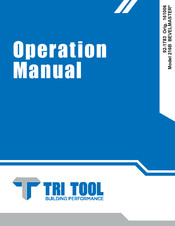 TRI tool BEVELMASTER 216B Operation Manual