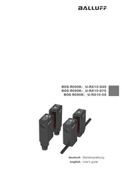 Balluff BOS R090K-U-RX10-02 Series User Manual
