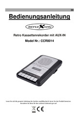 Reflexion CCR8014 User Manual