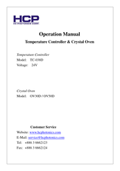 HCP TC-038D Operation Manual