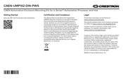 Crestron CAEN-UMP1X2-DIN-PWS Getting Started