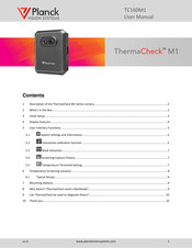 Planck VISION SYSTEMS ThermaCheck M1 User Manual