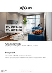 vogel's TVM 5400 Series Full Installation Manual