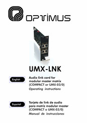 Optimus UMX-LNK Operating Instructions Manual