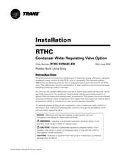 Trane RTHC-SVN02C-EN Installation Manual