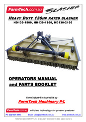 FARMTECH SLASHER HD130-1500 Operators Manual And Parts Lists