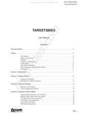Arcom TARGET386EX User Manual