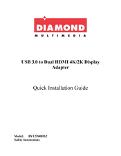 Diamond Multimedia BVU5500HS2 Quick Installation Manual