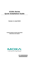Moxa Technologies V2201 Quick Installation Manual