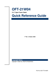 BCM OFT-21W04 Quick Reference Manual