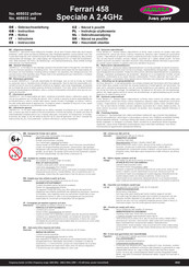 Jamara Ferrari 458 Speciale Instructions Manual
