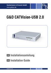 Guntermann & Drunck CATVision-USB 2.0 Installation Manual