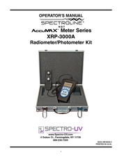 Spectro-UV Spectroline AccuMAX Series Operator's Manual