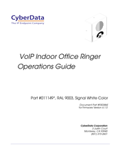 CyberData 011149A Operation Manual