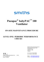 Smiths Pneupac babyPAC 100 Manual