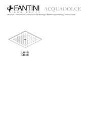 Fantini Rubinetti ACQUADOLCE L001B Instructions Manual