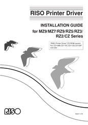 Riso MZ7 Series Installation Manual
