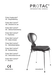 Protac Ball Cushion Directions For Use Manual