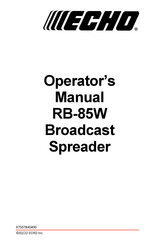 Echo RB-85W Operator's Manual