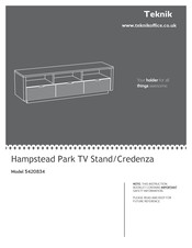 Teknik Hampstead Park 5420834 Accessories Assembly Instructions
