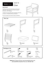 Homestyles 5670-10 Manual
