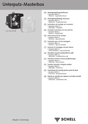 Schell WBD-E-V 01 822 00 99 Assembly Instructions Manual