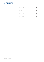 Denios Secu Plus Manual