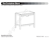 The Container Store Clybourn Sparrow Assembly Instructions Manual