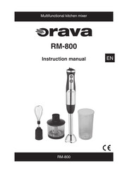 Orava RM-800 Instruction Manual