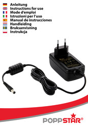 Poppstar 1004172 Instructions For Use Manual