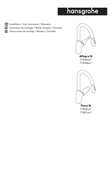 Hans Grohe Allegro N 71843 1 Series Installation/User Instructions/Warranty